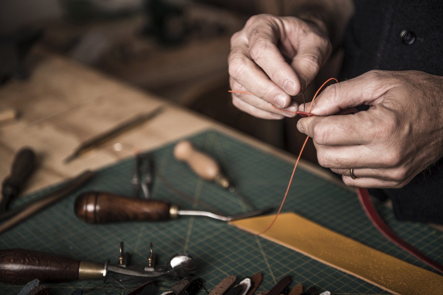 Leatherworking materials, a thematic image from the original website